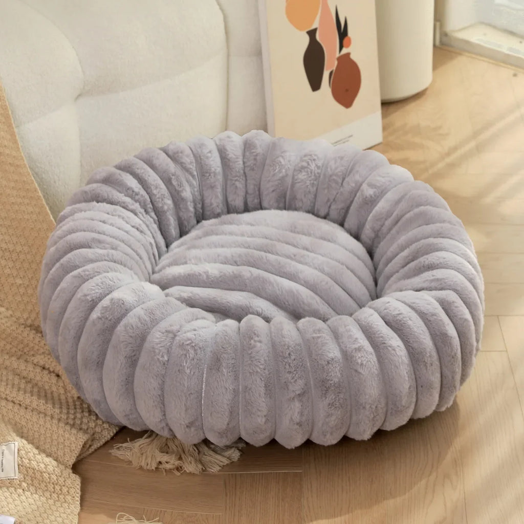 40-70cm Round Bed for Dogs, Super Soft,  Winter Warm Sleeping