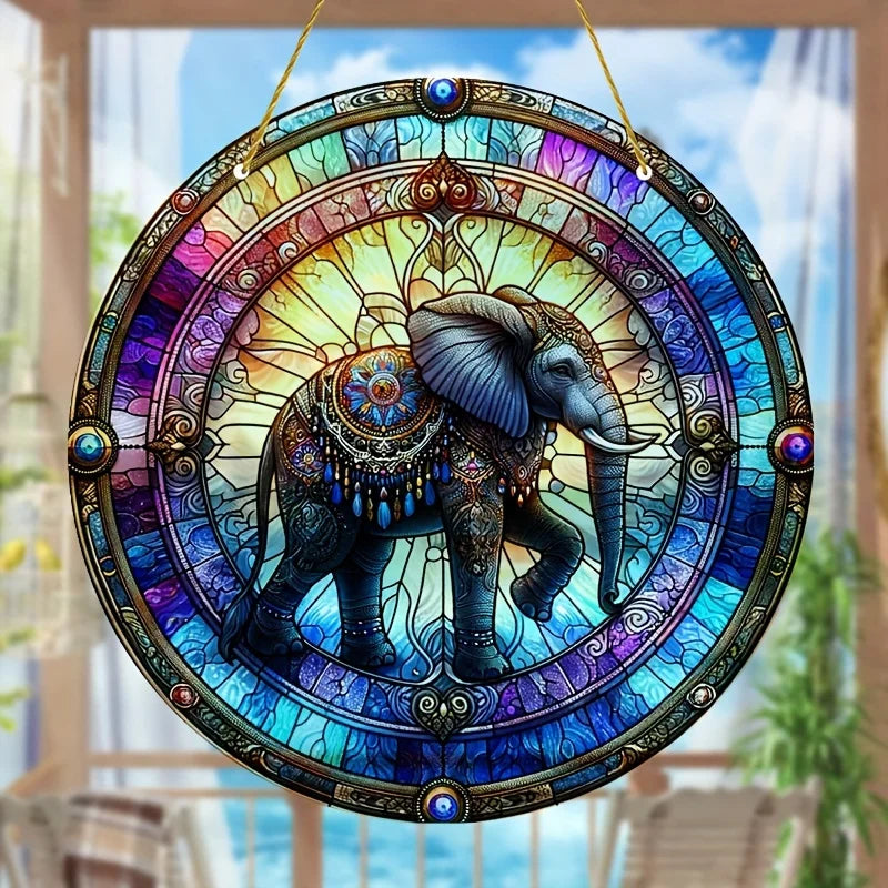 1pc Acrylic Elephant Suncatcher