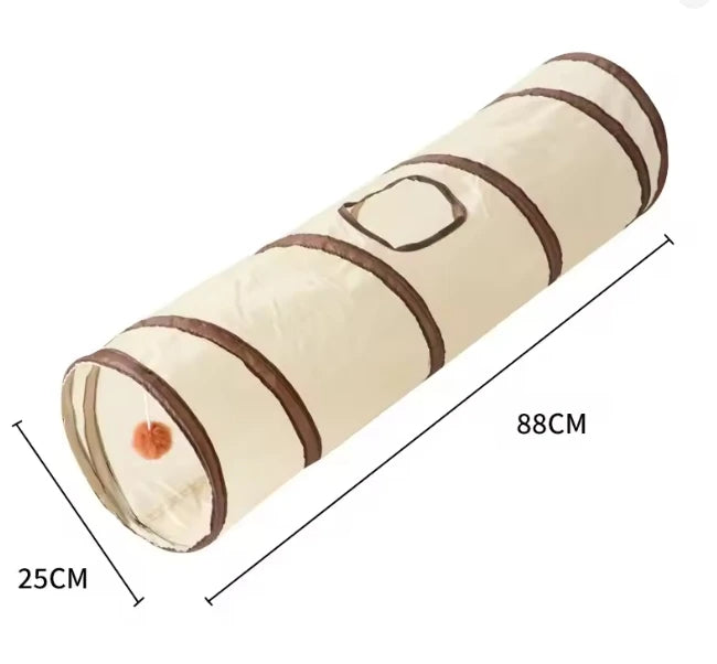 Foldable Easy-To-Store All-In-One Cat Play Tunnel