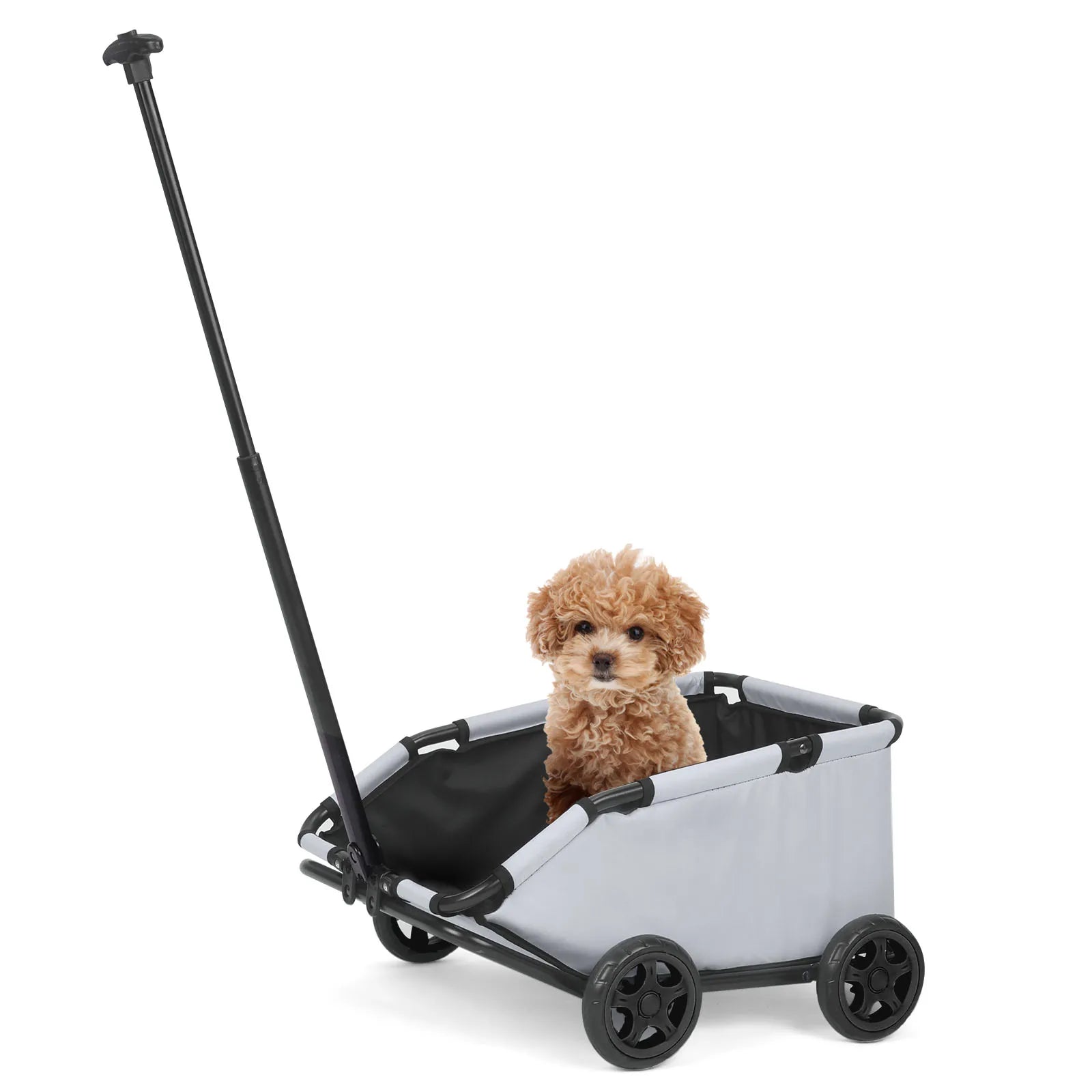 Small Pet Cart 4 Wheels, Lightweight Folding Dog/Cat Stroller