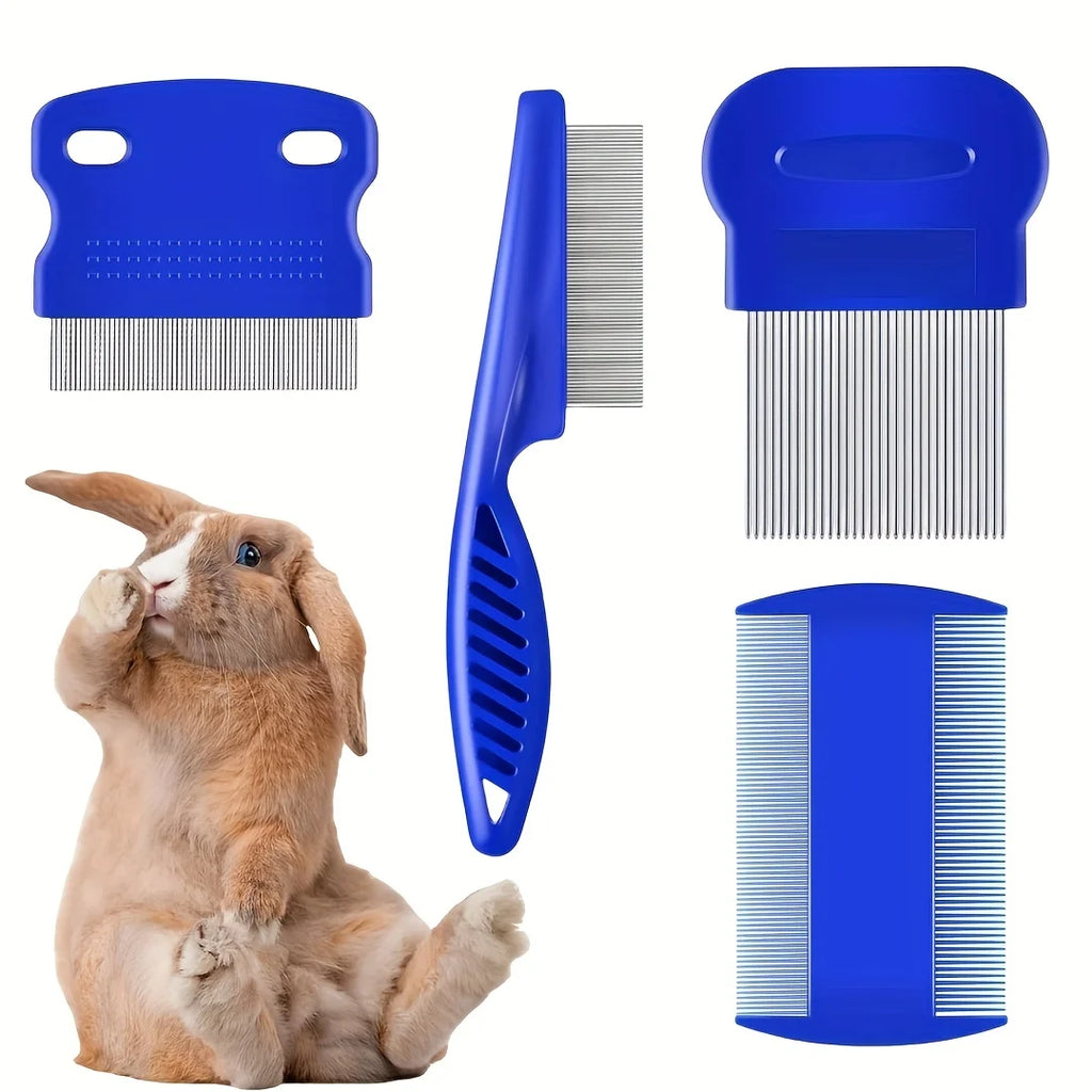 Pack Of 4 Flea And Lice Combs