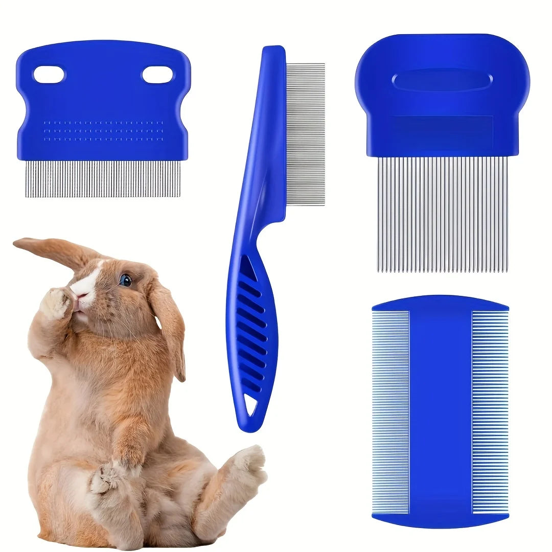 Pack Of 4 Flea And Lice Combs