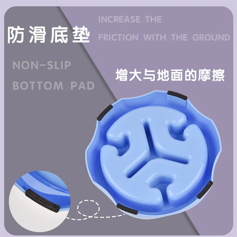 Pet supplies Color Slow Feeder Cat/Dog Bowl