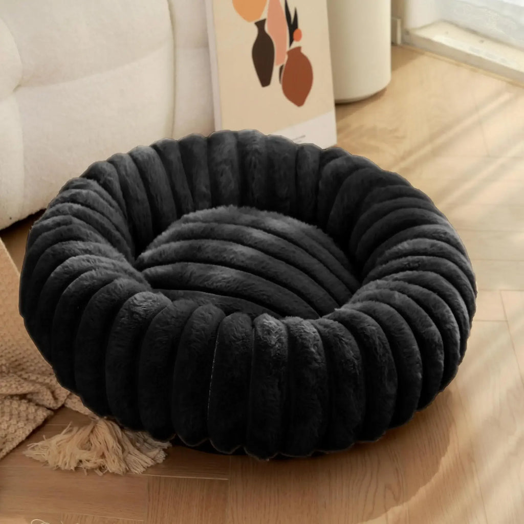 40-70cm Round Bed for Dogs, Super Soft,  Winter Warm Sleeping