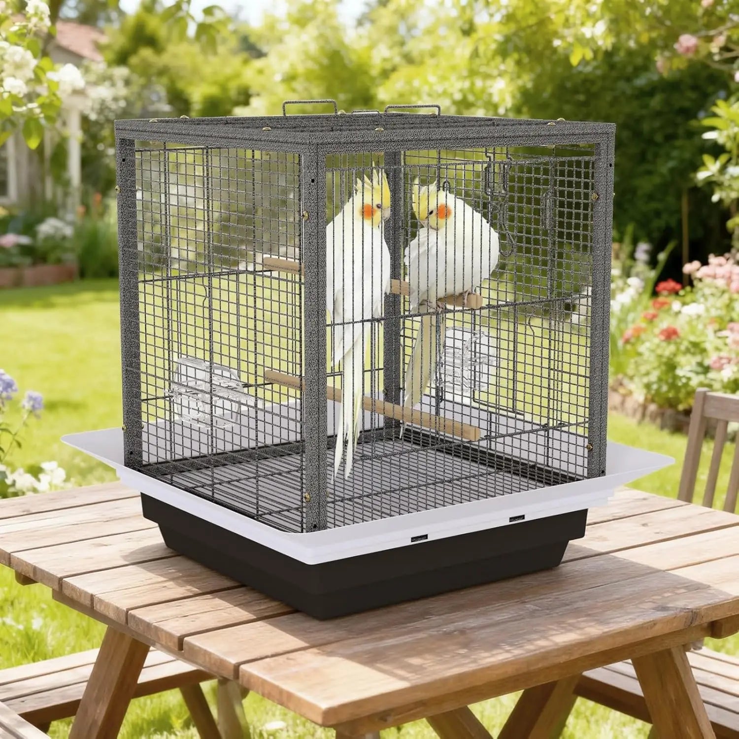 Portable Travel Habitat for Cockatiels & Lovebirds