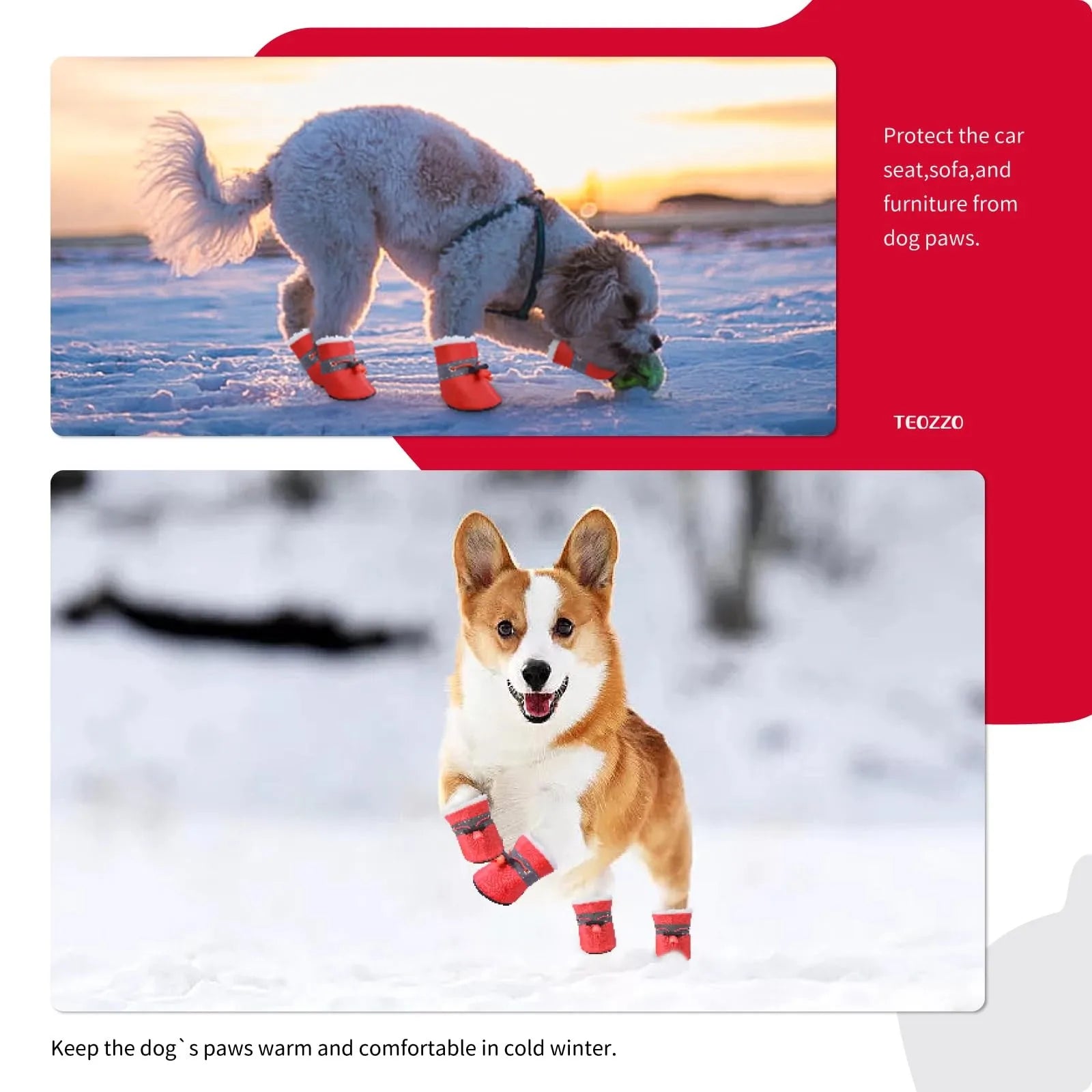 Dog Shoes That Don't Fall Off, Breathable Soft-Soled Shoes, Non-Slip Walking Shoes