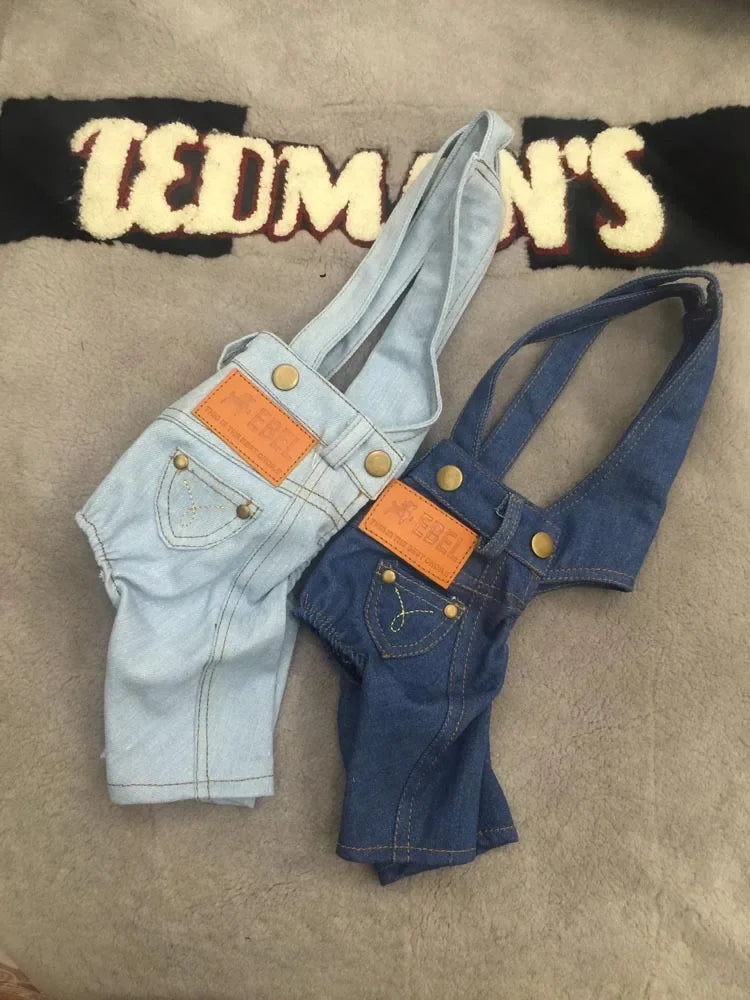 2024 New Denim Pet Dog Overalls