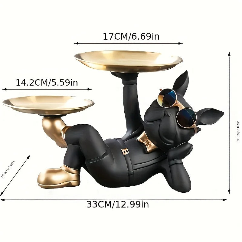 Nordic Fashion Art French Bulldog Animal Figurine