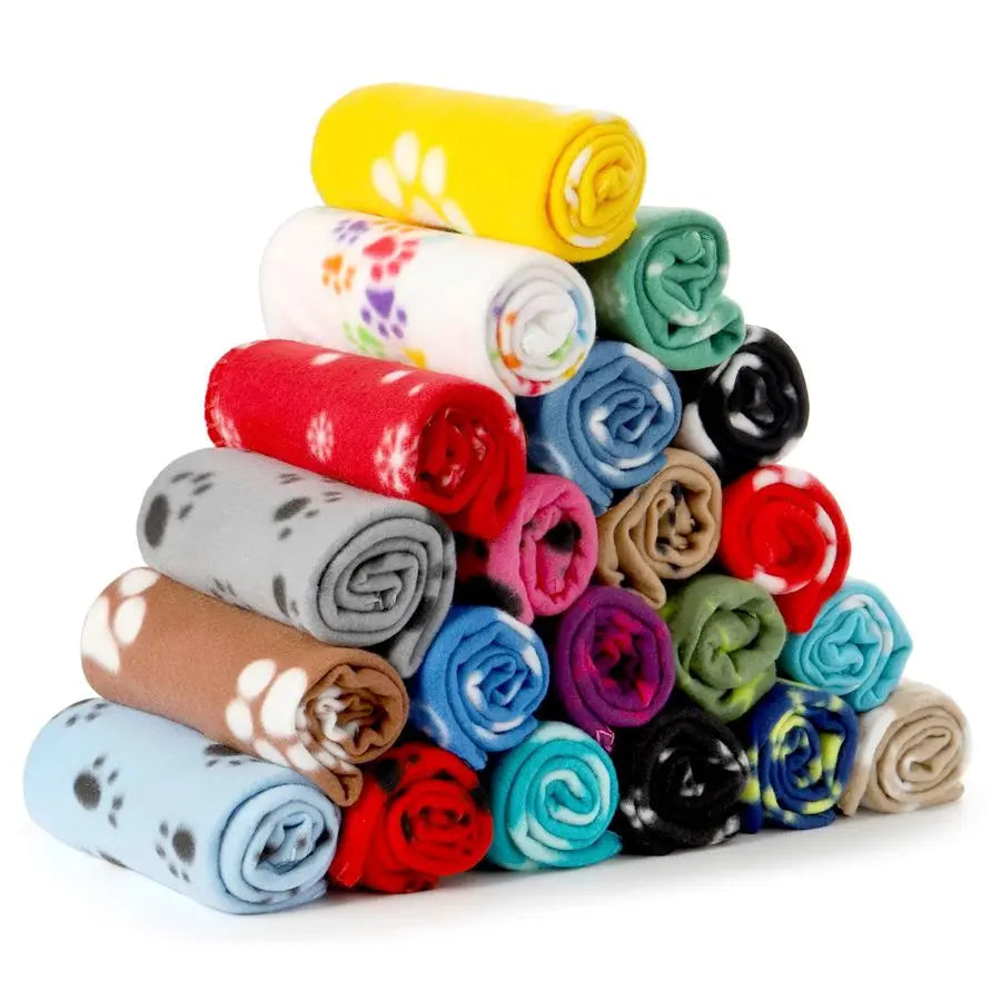 20 Styles Dog /Cat Fleece Blankets 23.6 X 27.6 Inch