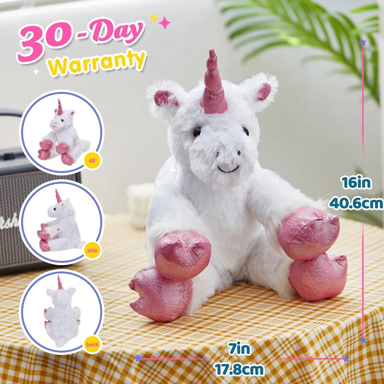 Glowing Unicorn Plush Toy For Pets & Kids