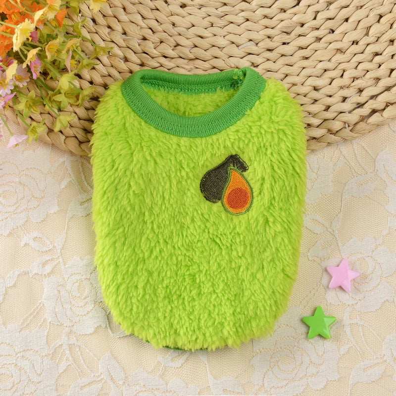 Cute Print Tea Cup Winter Dog Sweater