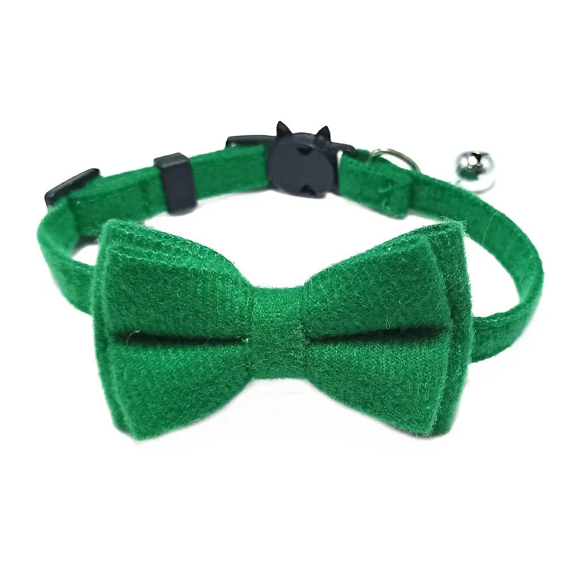 Pet Breakaway Cat Collar, Bow Tie and Bell