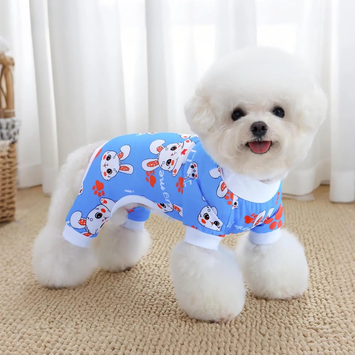 4-Piece Dog Pajamas for Small Dogs