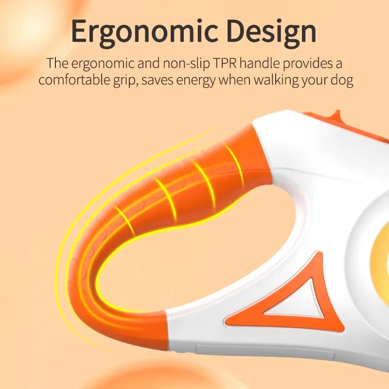 Retractable Dog Leash with Led Flashlight