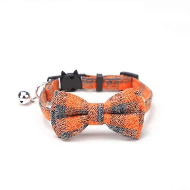 Pet Breakaway Cat Collar, Bow Tie and Bell