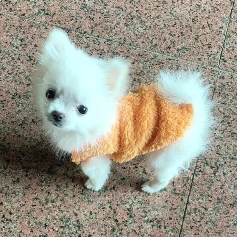 Cute Print Tea Cup Winter Dog Sweater