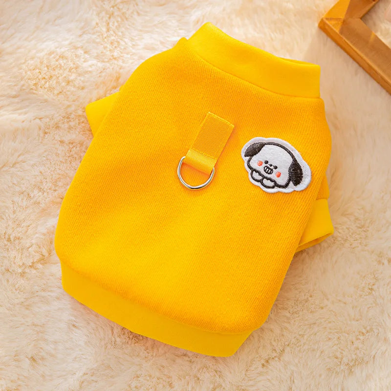 Winter Dog Clothes, Cute Cartoon Warm Hoodie