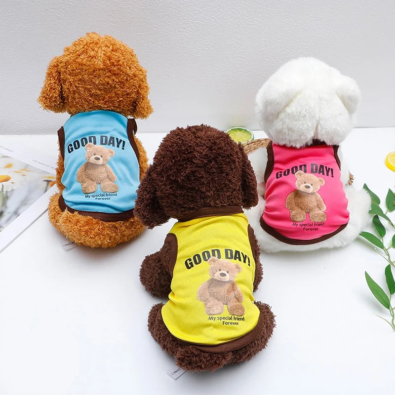 Cute Cotton Cartoon Bear Dog Costumes