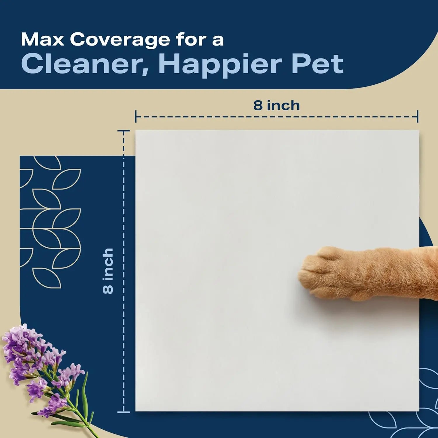 Lavender Pet Wipes for Paws and Butt