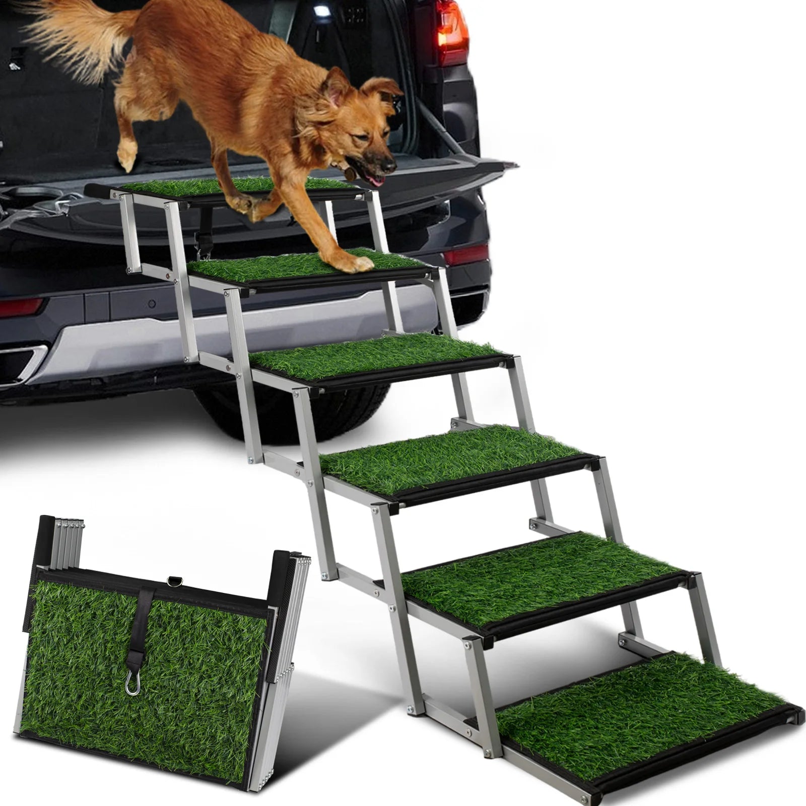 Extra Wide Dog Stairs for Large Dogs,