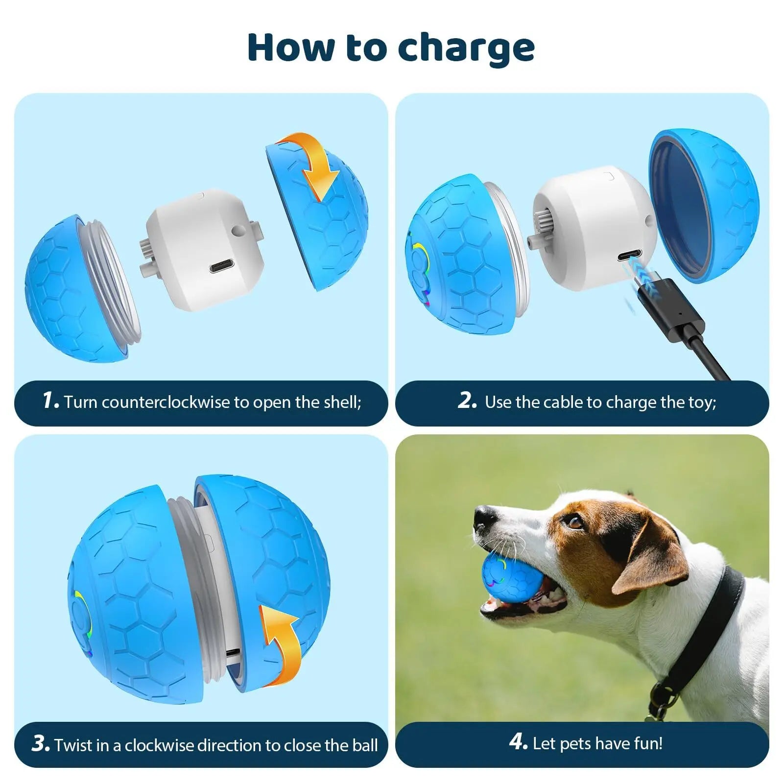Smart Electronic Interactive Pet Toy Ball