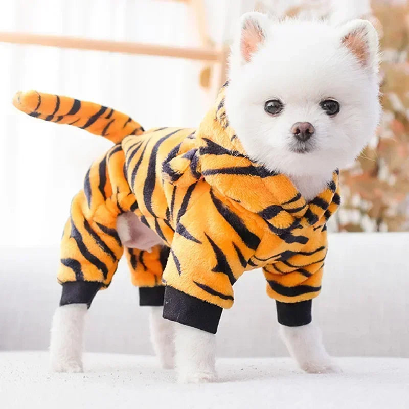 Dog Clothes Soft Warm Fleece Jumpsuits