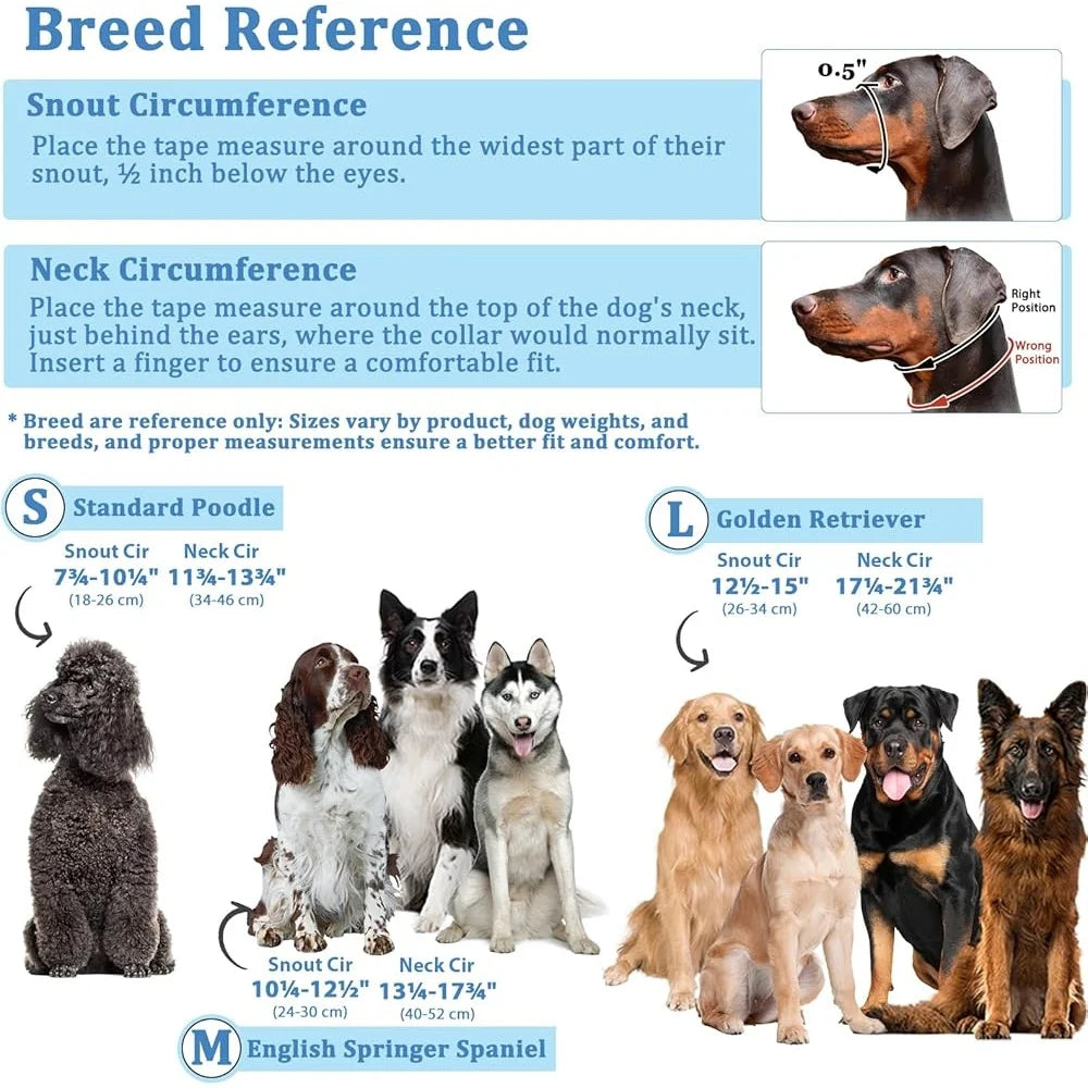 Training Tool for Dog. Head Collar, Anti-Pulling Halter with Leash