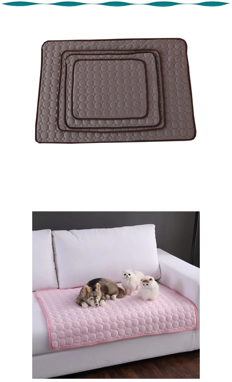 Dog/Cat Cooling Mat, Summer Pet Cold Bed