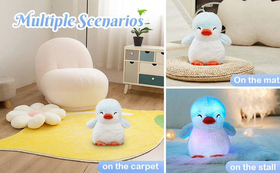 Glowing Penguin Plush Toy For Animals & Kids
