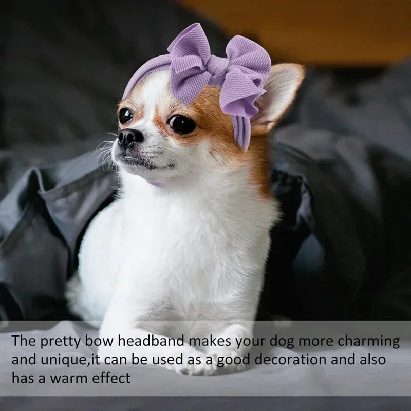 Dog Headgear Knot Bows