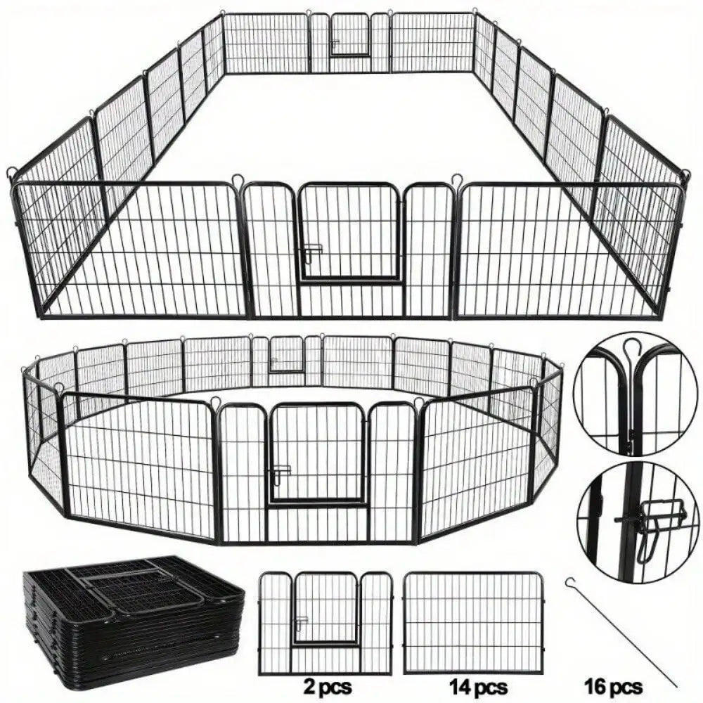 16 Panel Heavy Duty Metal Cage