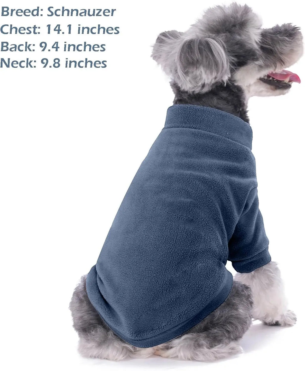 3 Pack Dog Sweaters for Small Dogs, Ultra Soft Warm Puppy Clothes Winter Coat in Gray Azure Navy