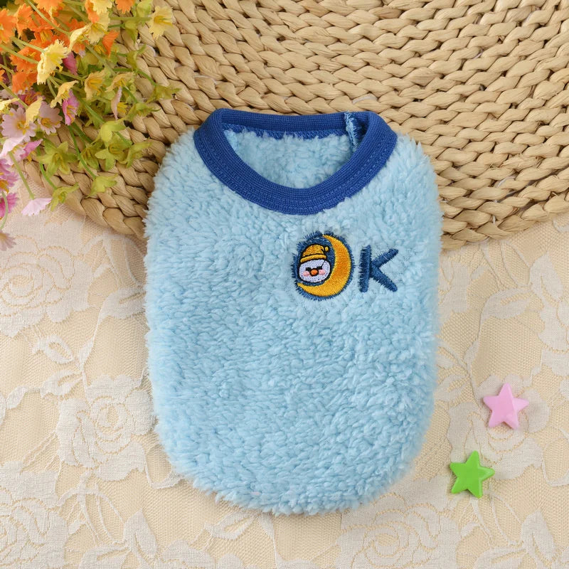 Cute Print Tea Cup Winter Dog Sweater