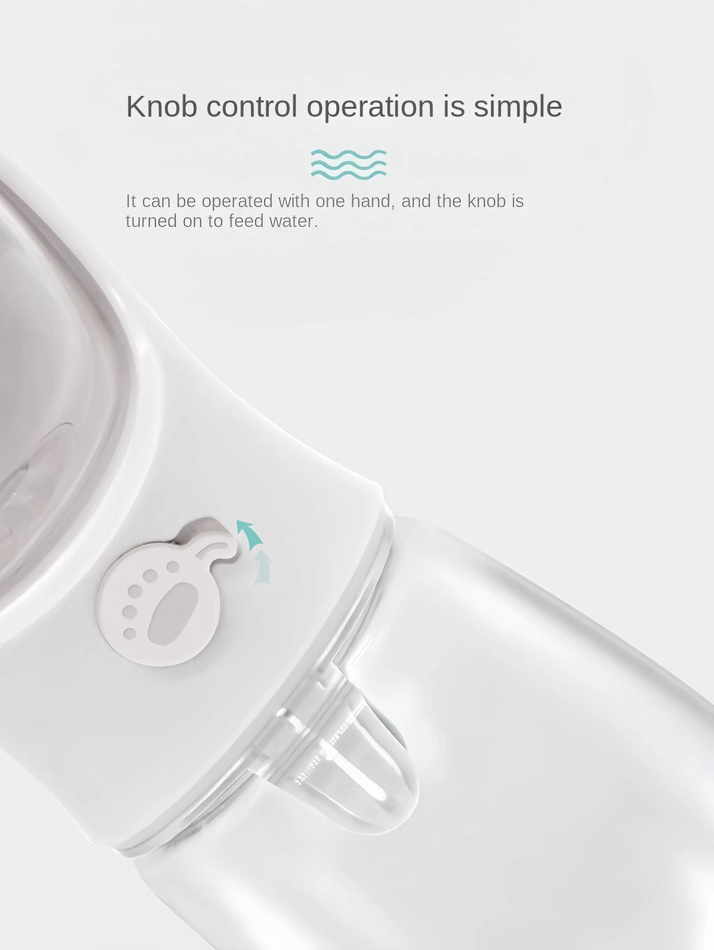 Portable Dog/Cat Water Bottle w/Storage Food/Water Container