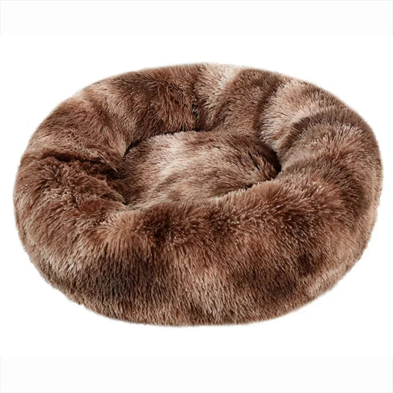 40-90cm 6 Sizes Round Plush Pet Bed