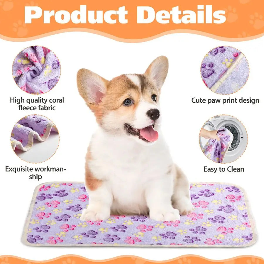 40 Pcs Blankets Soft Fluffy Fleece