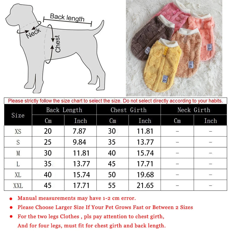 Soft Fleece, Autumn/Winter Dog Clothes