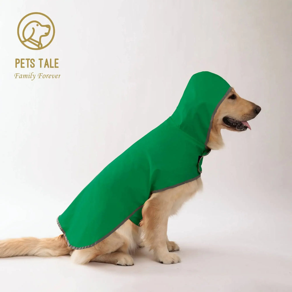Lg Dog Raincoat: Dual-sided Waterproof Coat with Polyester Fiber