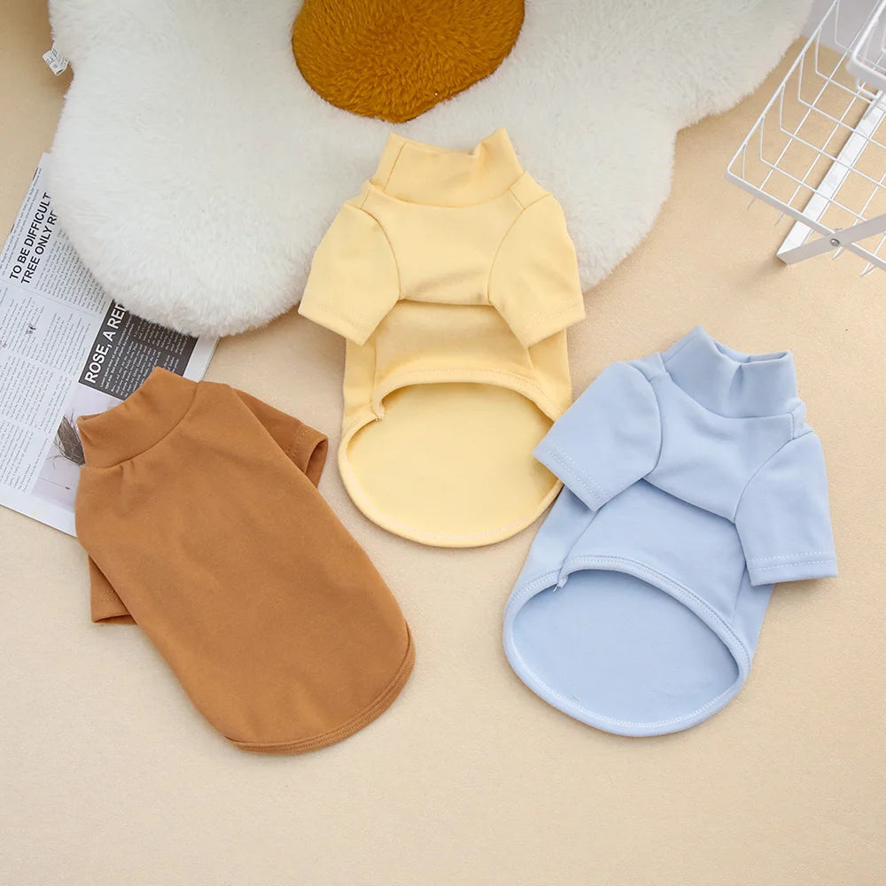 Autumn and Winter Pet Solid Color Warm Hoodie