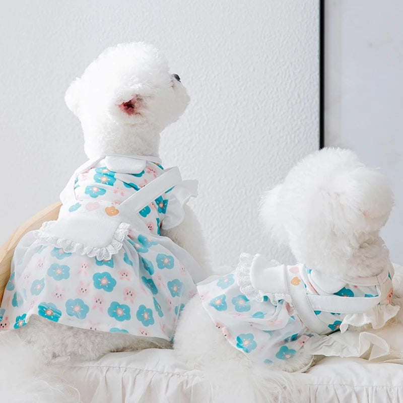 Dog/Cat Princess Dress, Cute Mesh Dress