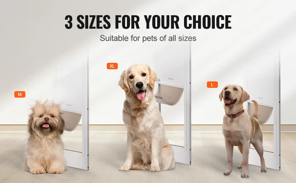 Dog Door Sliding Glass Door, Adjustable Heights