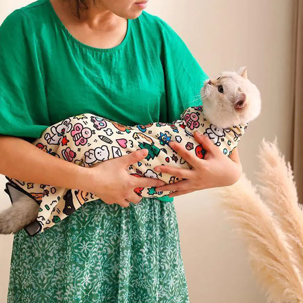 Self-Adherent Cat Grooming Wrap